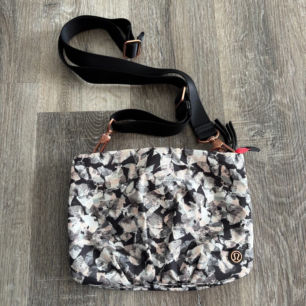 lululemon athletica Multi-Color Abstract Print Crossbody Bag
